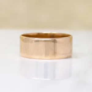 Wide Gold Wedding Band by Woods & Sons