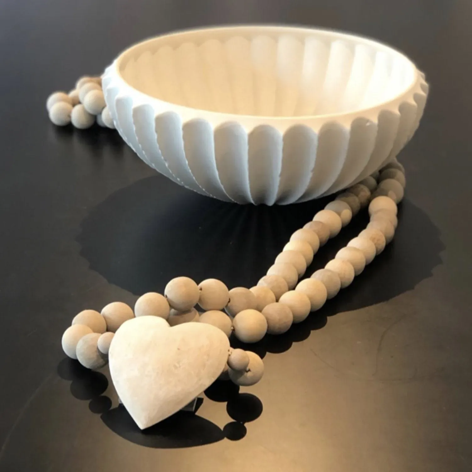 Wooden Heart Prayer Beads