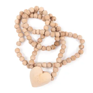 Wooden Heart Prayer Beads