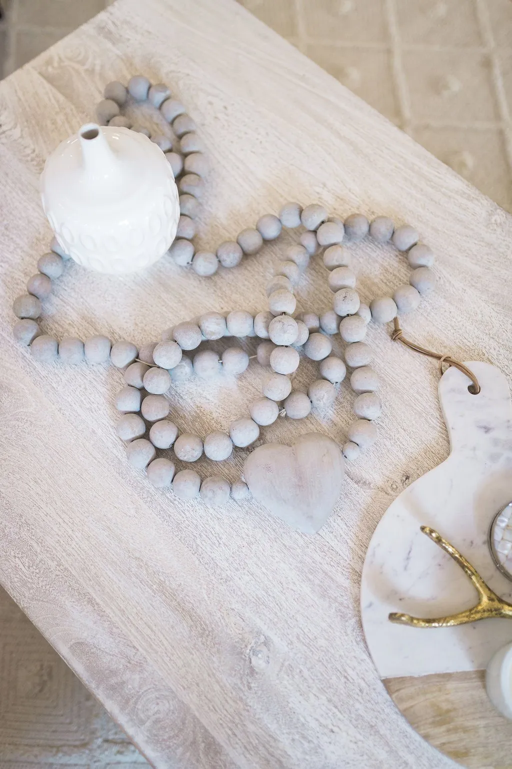Wooden Heart Prayer Beads
