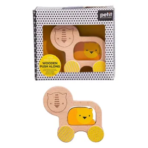 Wooden Lion Push Along