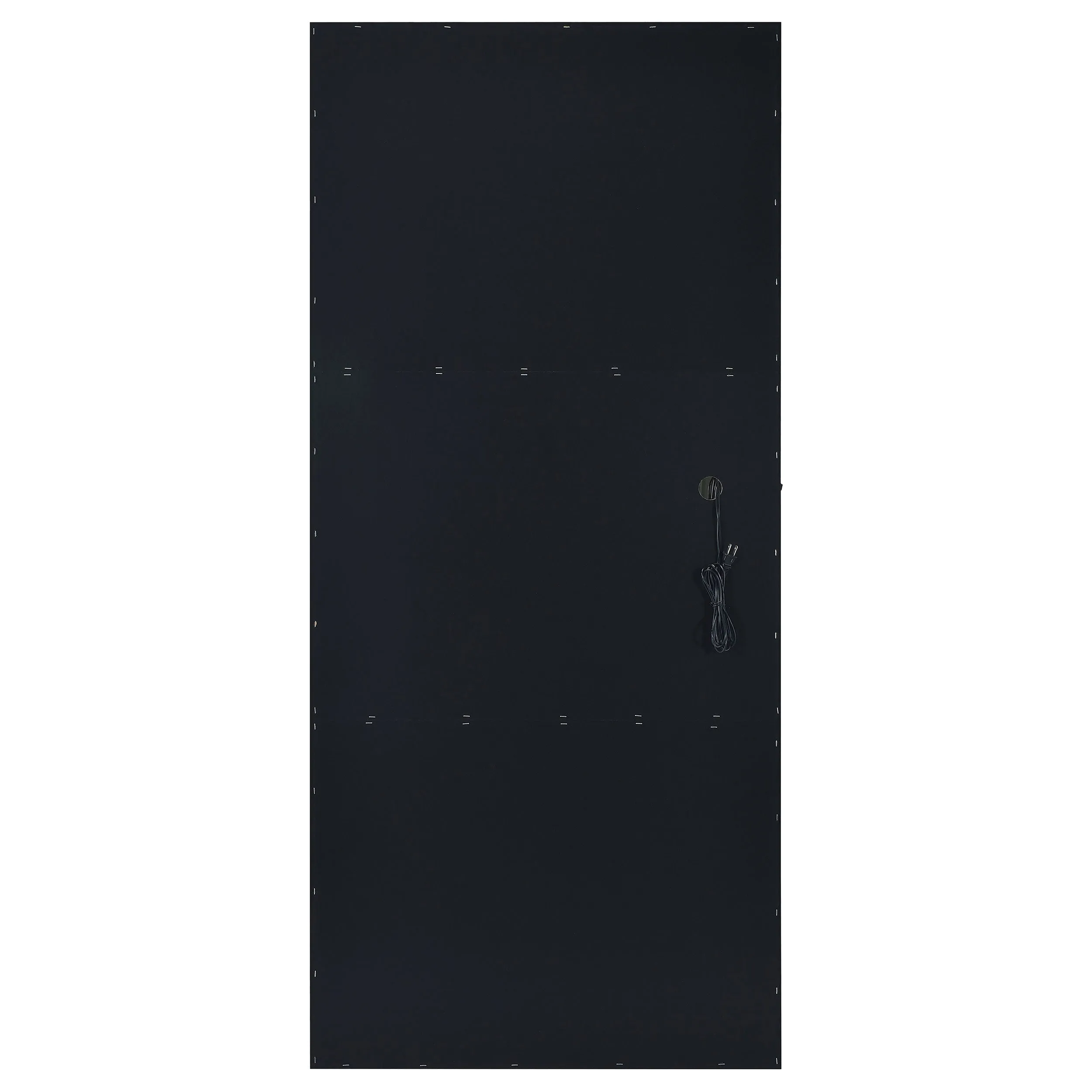Zayan 32 x 71 Inch Floor Mirror LED Lighting Black Gloss
